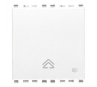 20165.B Светорегулятор кнопочный 40-500W 2 модуля, цвет белый EIKON