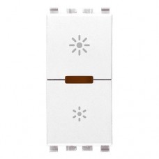 20135.B Светорегулятор кнопочный универсальный 1 модуль, цвет белый EIKON