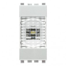 20381.N Лестничный светодиодный светильник 230V Прозрачный 1 модуль, серебро EIKON