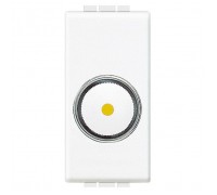 N4406 Светорегулятор поворотный для активной нагрузки 100 - 500 Вт 1 модуль, цвет белый LivingLight