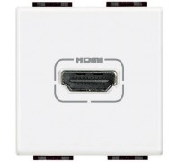 N4284 Разъем HDMI, 2 модуля, цвет белый, LivingLight