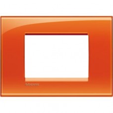 LNA4803OD Рамка на 3 модуля, цвет Оранжевый LivingLight.