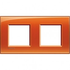 LNA4802M2OD Рамка на 2 поста, цвет Оранжевый LivingLight.