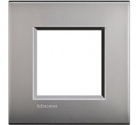 LNC4802NK Рамка на 2 модуля, цвет Матовый никель LivingLight Air
