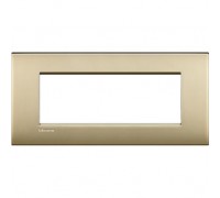 LNC4807OF Рамка на 7 модулей, цвет Матовое золото LivingLight Air