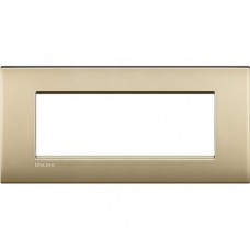 LNC4807OF Рамка на 7 модулей итальянский стандарт, цвет Матовое золото LivingLight Air
