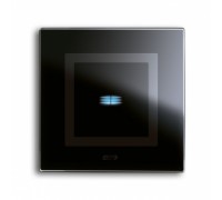 Рамка чёрное глянцевое стекло на 1 механизм 2M