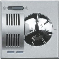 HC4442 Электронный комнатный термостат со встроенным переключателем режимов «лето/зима», 2 А, 250 В, питание 230 В, алюминий Axolute