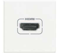 HD4284 Разъем HDMI 2 модуля, цвет белый