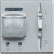 HC4432 Датчик движения с нейтралью с функцией ВКЛ/ВЫКЛ света, цвет алюминий