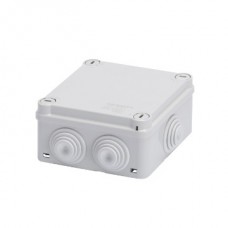 GW44024 Коробка распределительная - плоская крышка на винтах 1/4 оборота - ip55 - внутренние габариты: 100x100x50 - уплотнитель кабельного ввода