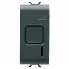 GW12571 Светорегулятор кнопка 25-300W для электронных трансформаторов, 1модуль, черный CHORUS