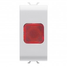 GW10623 Сигнальный световой индикатор Красный-Опасно 1 модуль, белый CHORUS