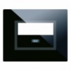 44PVTC88NAL Рамка чёрное глянцевое стекло для кнопки с информационным полем 3M